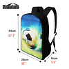 Mochila con estampado 3D de perro lindo para niños, mochila