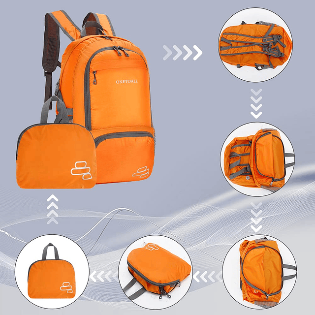 Mochila plegable de 30 litros, mochilas de senderismo ligera