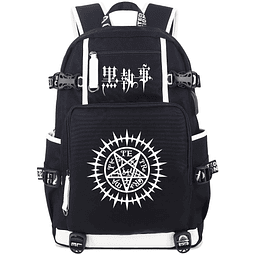 Anime Black Butler Mochila luminosa para ordenador portátil