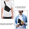 Bolso bandolera antirrobo para mujeres y hombres, mochila de