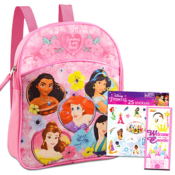 Mini mochila de princesas de Disney para niñas, niños ~ paqu