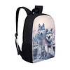 Mochila de lobo Mochila escolar Mochila ligera para niños pa