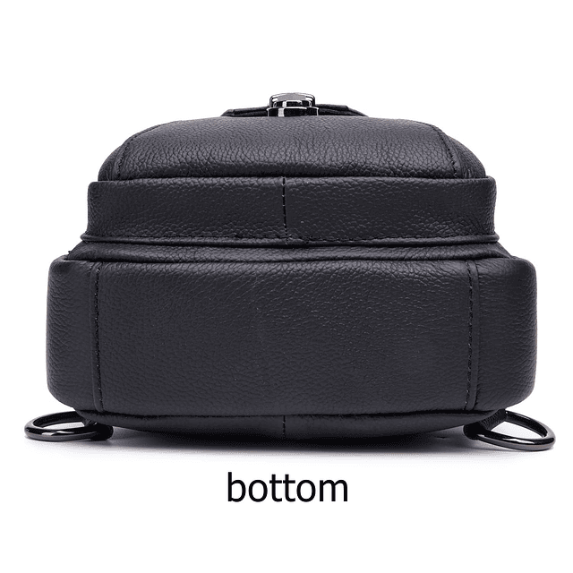 Bolso bandolera de cuero para hombre, bolso bandolera con mú