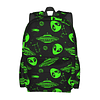 Mochila escolar multiusos con diseño de estrella alienígena,