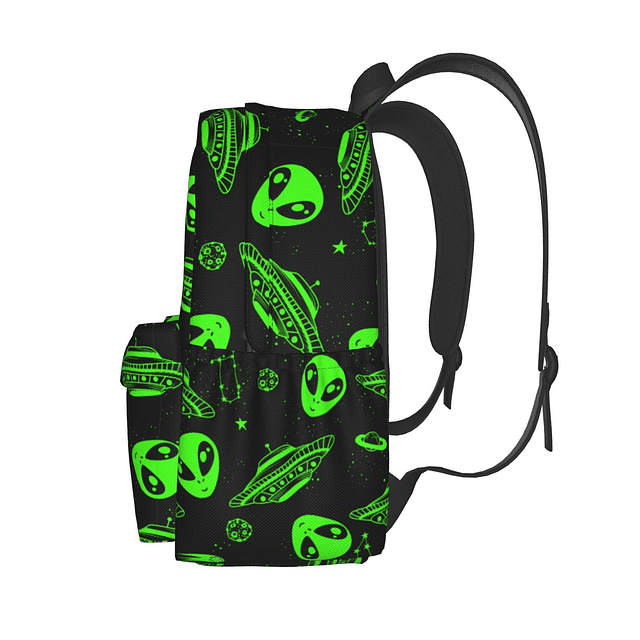 Mochila escolar multiusos con diseño de estrella alienígena,