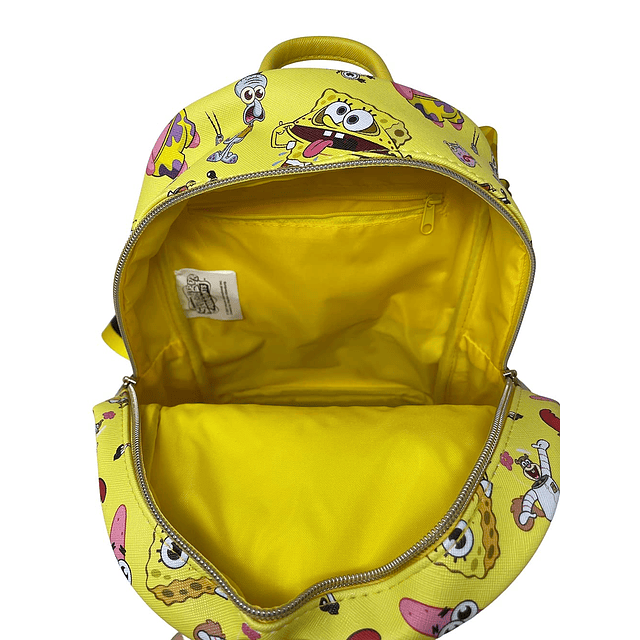 Mini mochila de piel sintética de 11 de Bob Esponja, color a