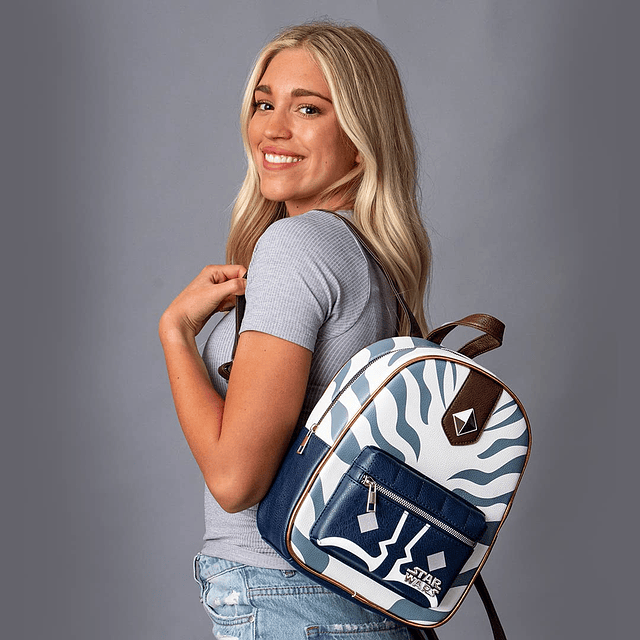 Star Wars Ahsoka Tano Personaje Patrón Bolso Tote De Cuero S