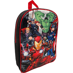 Mochila Avengers Niño 15 Negro-Rojo