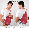 Bolso bandolera pequeño de cuero con correa ajustable - Moch