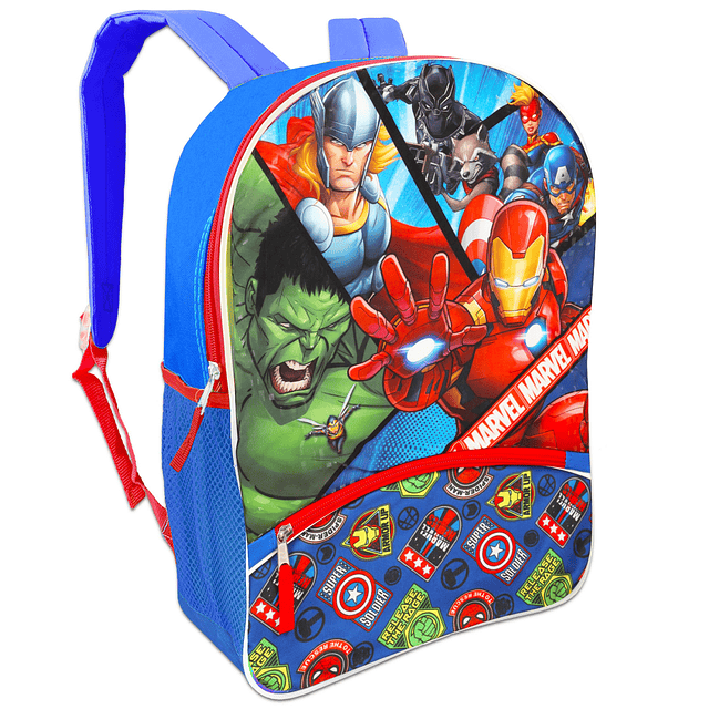 Mochila Marvel Avengers de 16 pulgadas, útiles escolares par