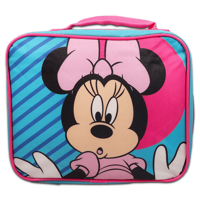 Juego de mochila y lonchera de Minnie Mouse de 16 - Útiles e