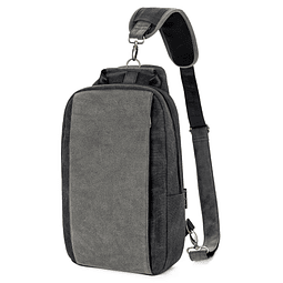 Mochila tipo bandolera para hombre, bolso bandolera de lona,