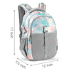 Mochila escolar gris para niñas adolescentes, mochila de esc