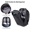 Bolso bandolera para hombre con puerto de carga USB Bolsos b