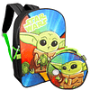 Juego de mochila y lonchera Baby Yoda para niños – Paquete c