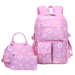 Mochilas con estampado de margaritas para niñas, 3 mochilas