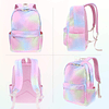 Juego de mochila Rainbow 3 en 1, mochila escolar para niños,