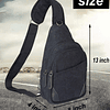 Bolso cruzado oculto, bolso de hombro táctico para hombres,