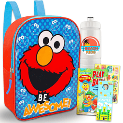 Juego de mini mochila Elmo para niños preescolares, paquete