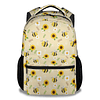 Mochila de abeja para niñas y niños, bonita mochila de 16 pu