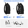 Mochila de negocios para hombres, mochila para computadora p