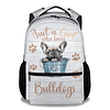 Mochila Bulldog Francés para niñas y niños, mochila escolar