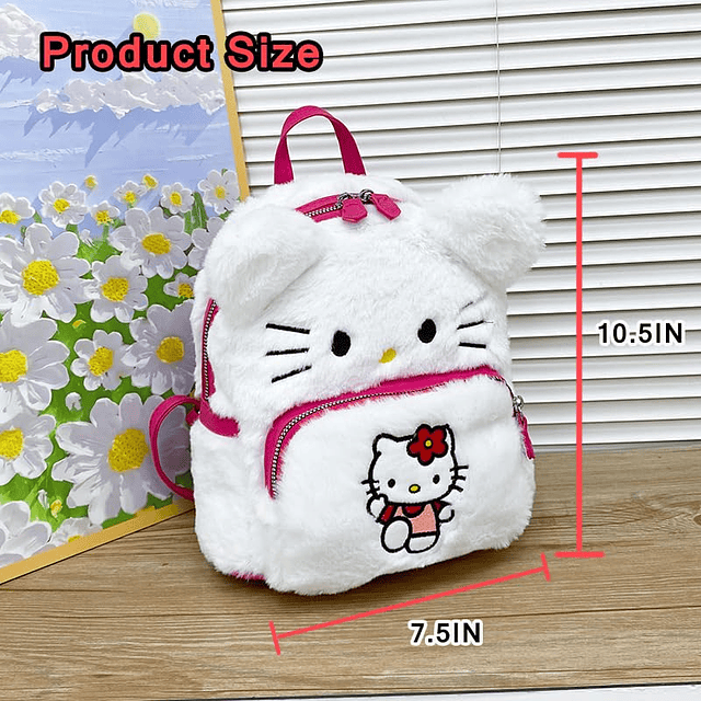 Mochila de felpa Kawaii para niños pequeños para niña, mini