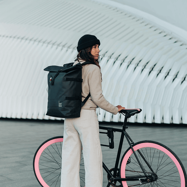 - Mochila ROLLTOP, mochila para la escuela, senderismo y via