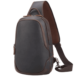 Bolso bandolera de cuero vintage para hombre, bolso de viaje