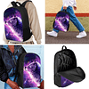 Galaxy Wolf Juego de mochila para la escuela para niñas y ni