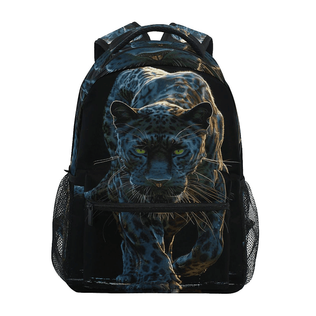 Mochila para estudiantes Fierce Black Panther para niño y ni