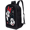 Mochila negra de Minnie Mouse para mujeres y niños – Mochila