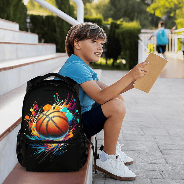 Mochila De Baloncesto Escolar para Niños Y Niñas, Mochilas N