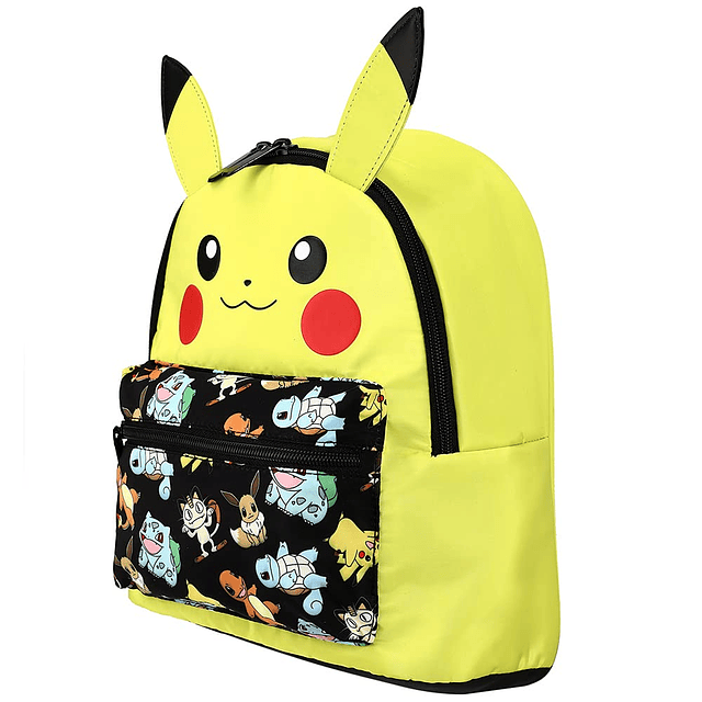 Adorable mini mochila Pikachu de Pokémon con orejas en 3D