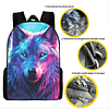 Mochila de Lobo Mochila Escolar y Mochila para Niños de Lobo