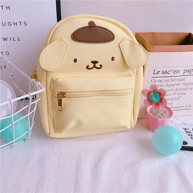 Cartoon Anime Mini Cute PU Mochila Bolso de hombro Mochila B