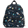 Mochila Space Rocket Universe Galaxy para niños, niñas, niño