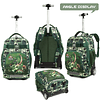 Juego de mochila con ruedas de 19 pulgadas, mochila escolar