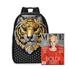 Mochila con cabeza de tigre 3D, mochila para ordenador portá