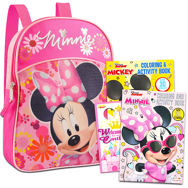 Minnie Mouse Mini Mochila preescolar para niños de 11 pulgad