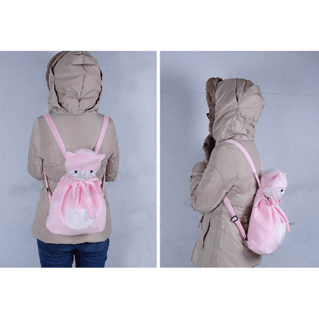 Chiaki Nanami Cosplay Anime Peluche Gato Mochila Figuras de