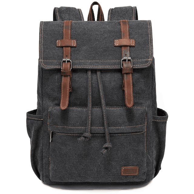 Mochila vintage de lona, ​​mochila de viaje para hombre, moc