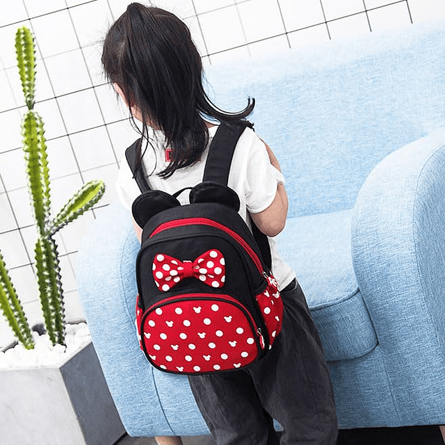 Mochila linda de dibujos animados para niños, mochila escola