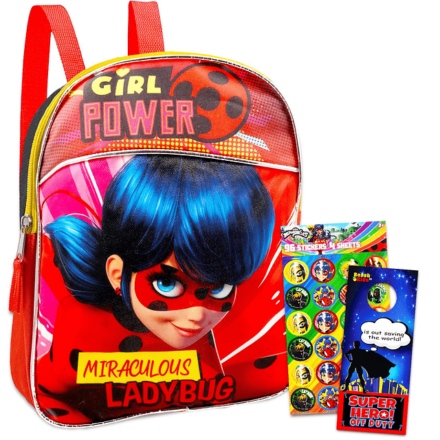 Juego de mochila The Ladybug MINI ~ Paquete de útiles escola