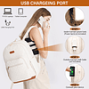 Mochila para ordenador portátil para mujer, se adapta a moch