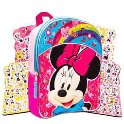 Juego de 11 mochilas preescolares de Minnie Mouse para niños