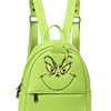 x The Grinch Face Cosplay Mini mochila de piel sintética tal