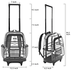 Mochila transparente Mochila con ruedas para niños Mochila c