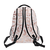 Elegante mochila de leopardo de oro rosa para estudiantes un