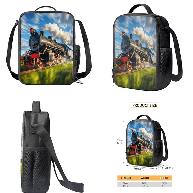 Mochila de tren Juego de mochilas escolares 3 piezas Mochila